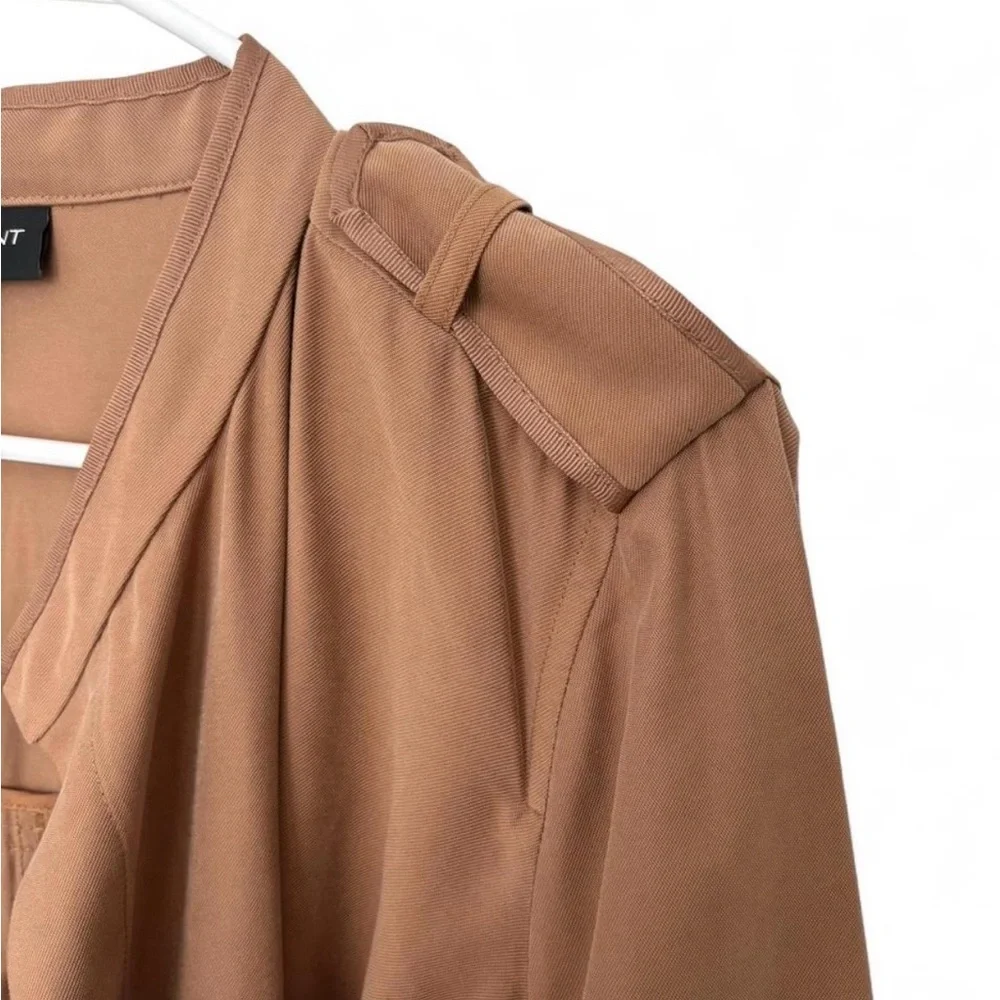 NWT! Lane Bryant Trench Twill Utility Duster Jacket 14/16‎ Brown Lightweight